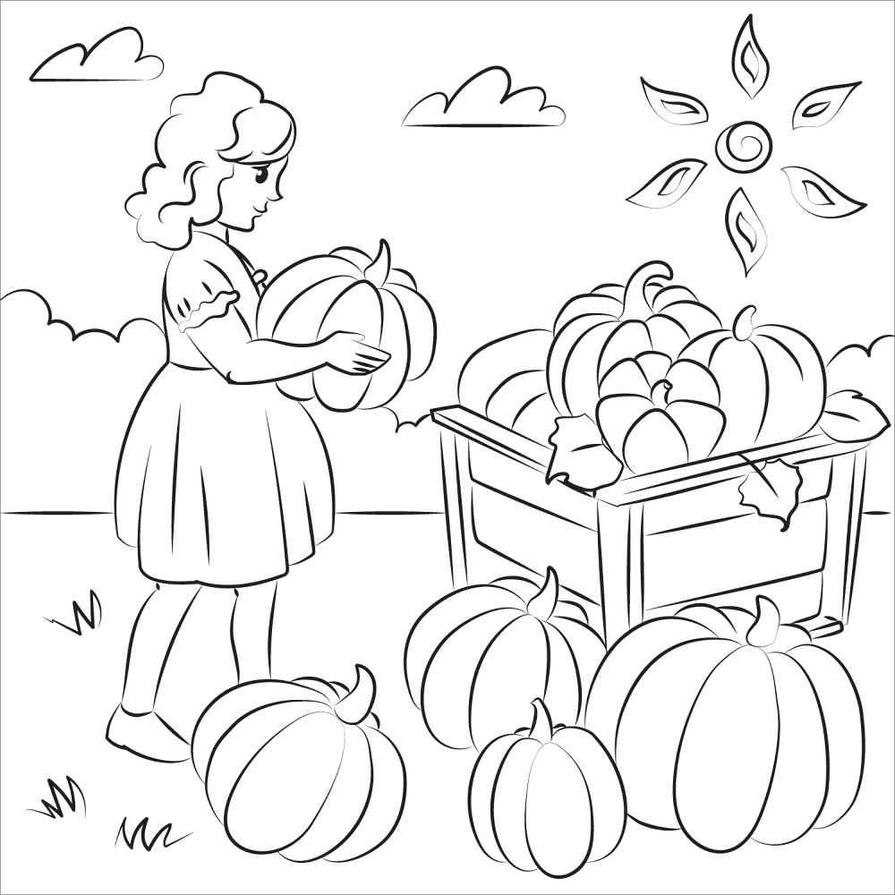 Desenho de Ação De Graças para colorir e imprimir: número 28