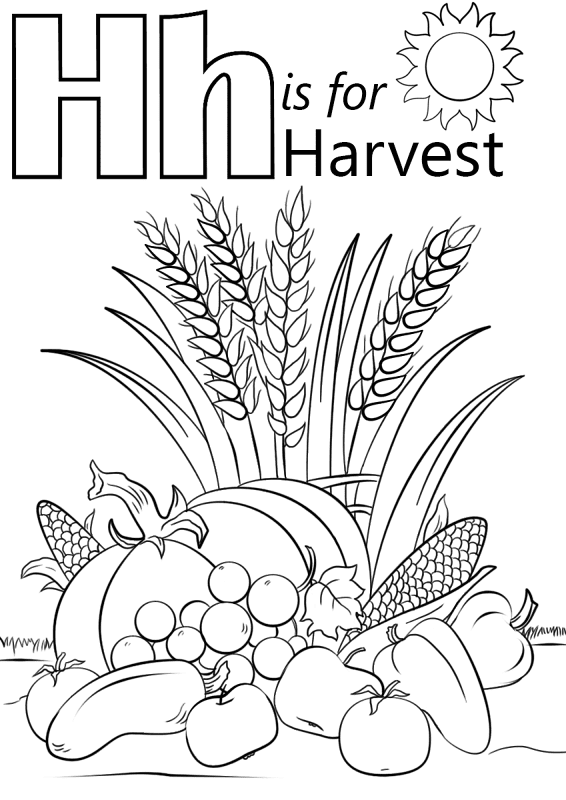 Desenho de Ação De Graças para colorir e imprimir: número 29