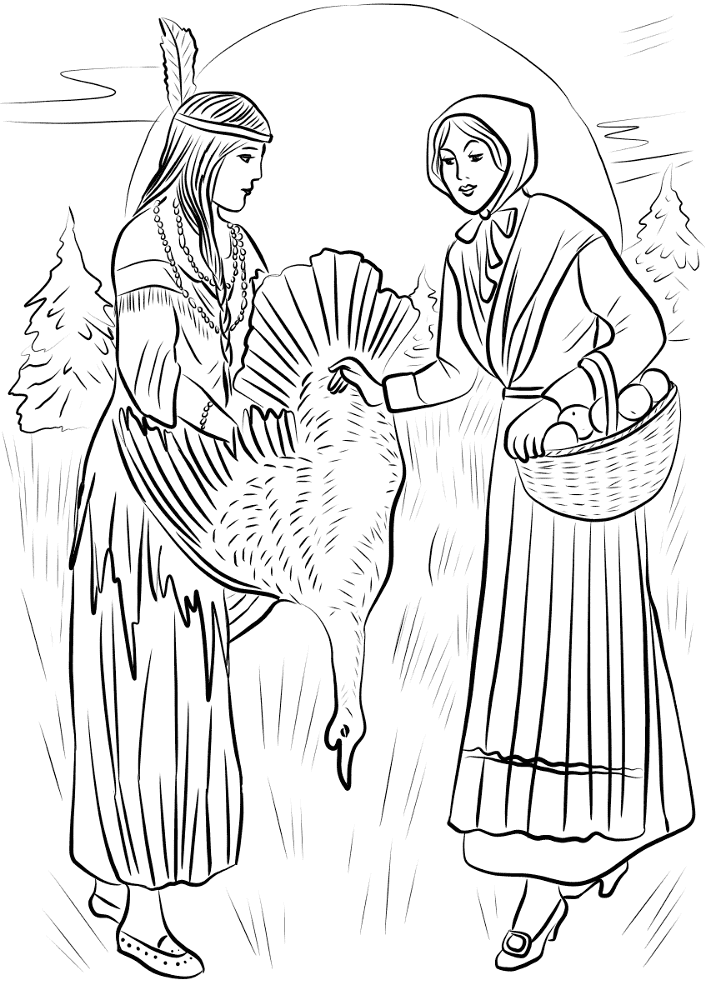 Desenho de Ação De Graças para colorir e imprimir: número 30
