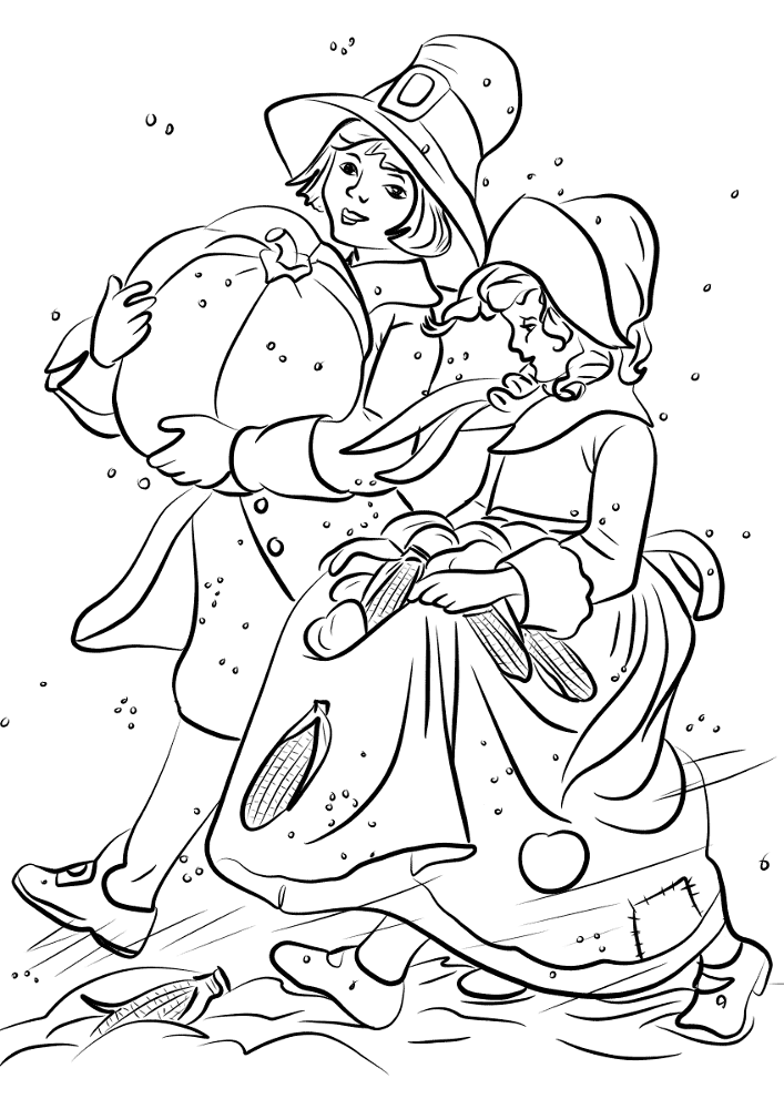 Desenho de Ação De Graças para colorir e imprimir: número 32