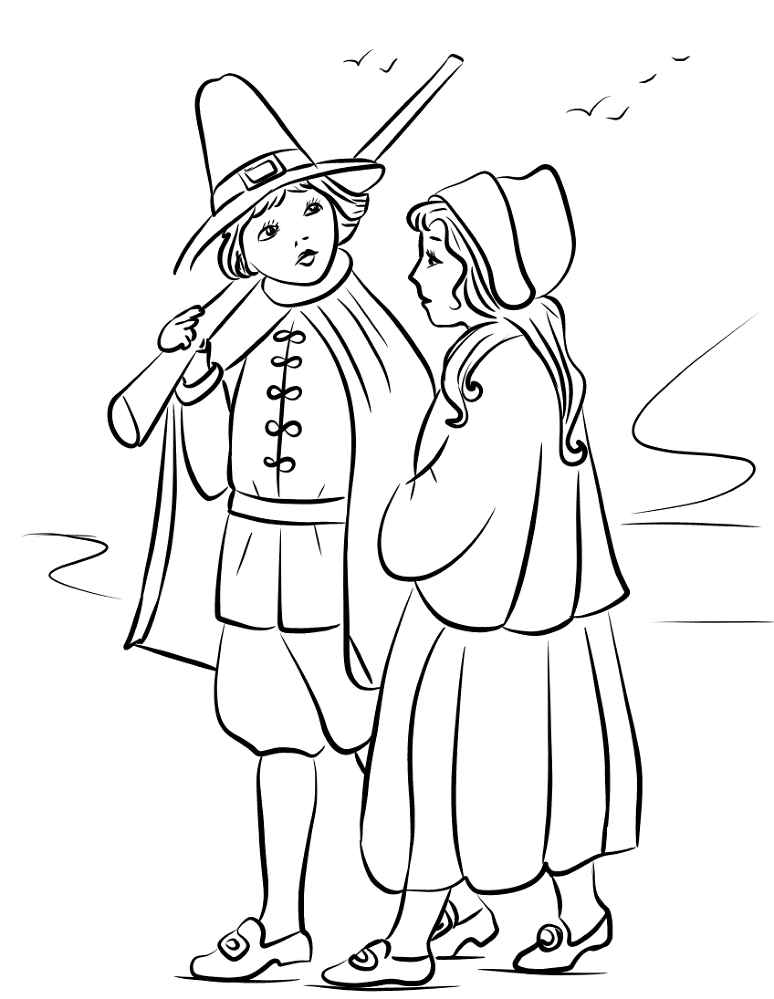 Desenho de Ação De Graças para colorir e imprimir: número 34