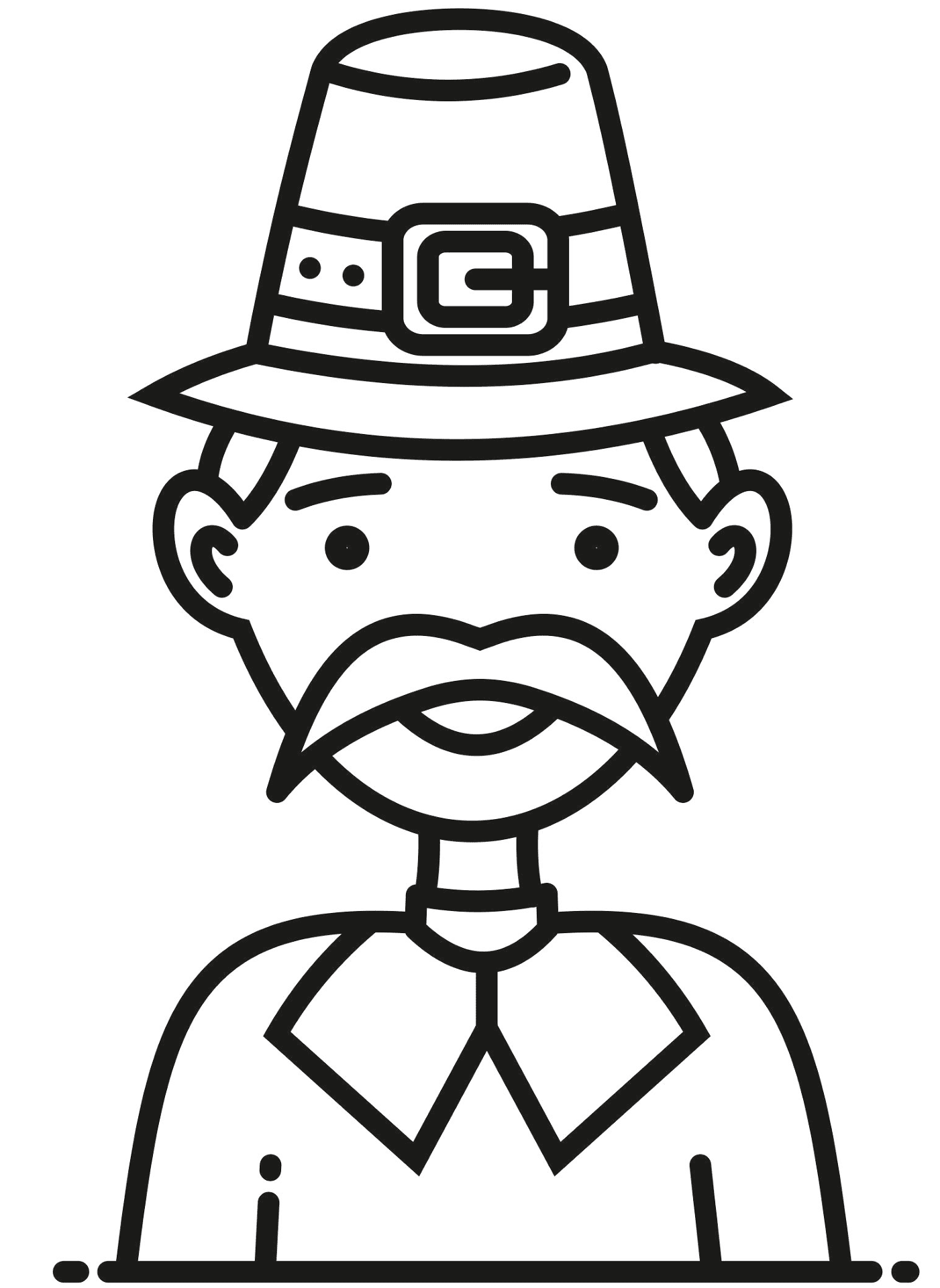 Desenho de Ação De Graças para colorir e imprimir: número 35