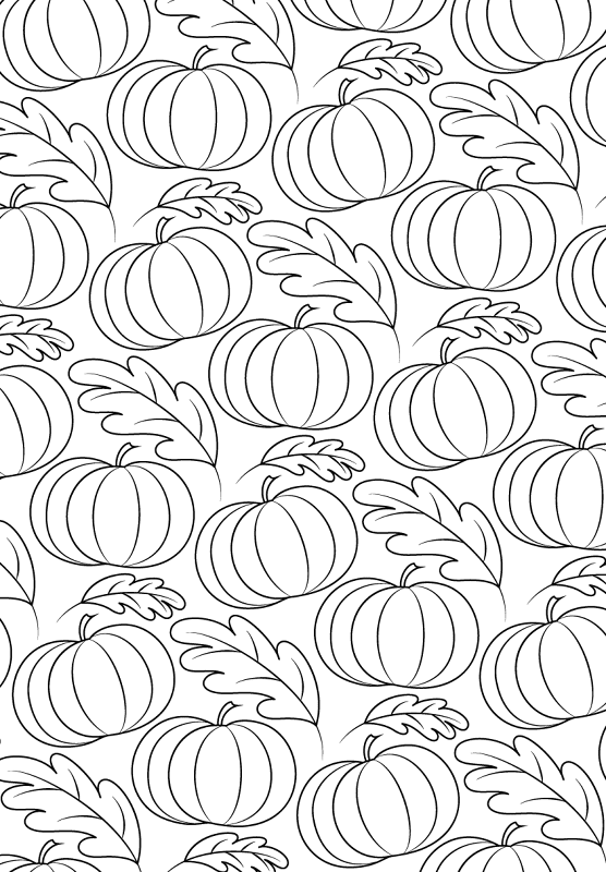Desenho de Ação De Graças para colorir e imprimir: número 47