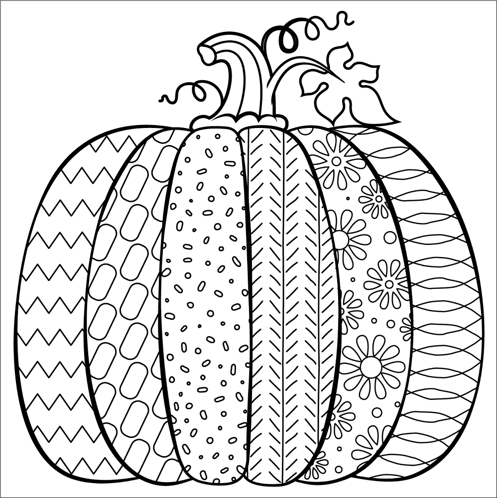 Desenho de Ação De Graças para colorir