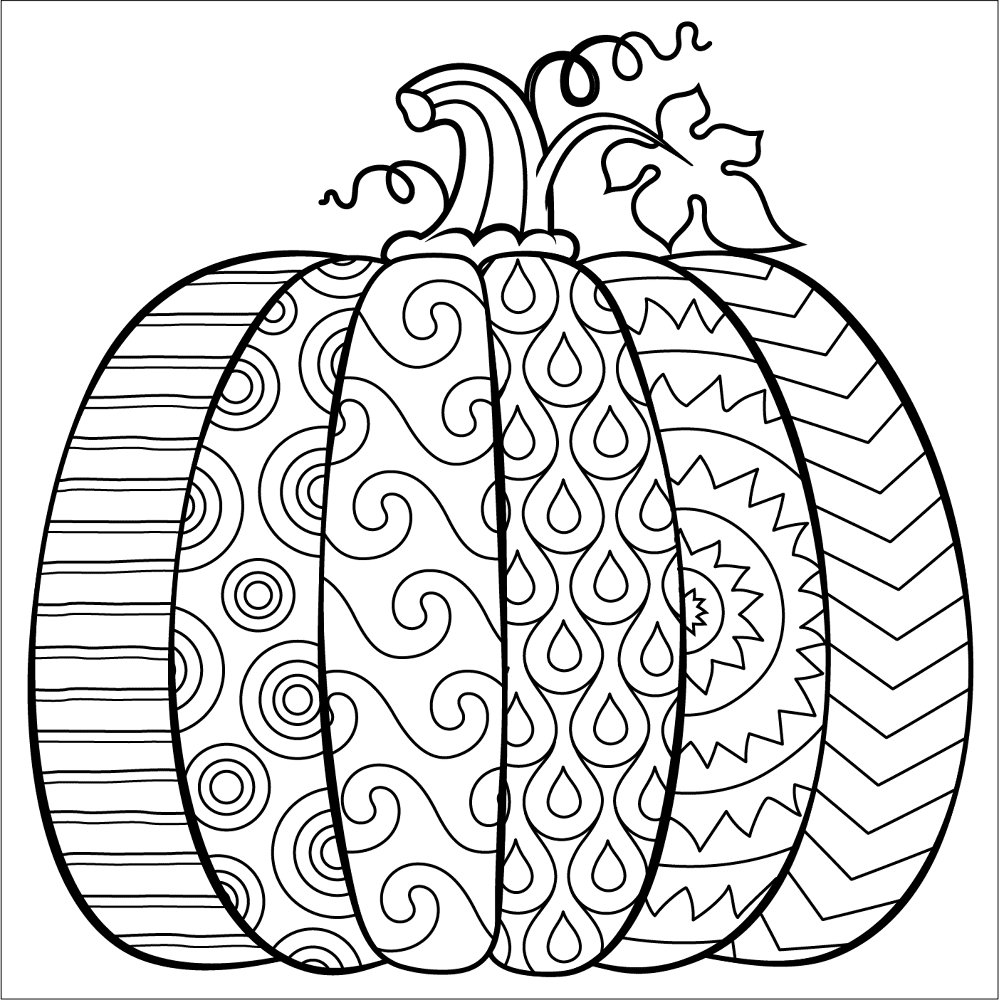 Desenho de Ação De Graças para colorir