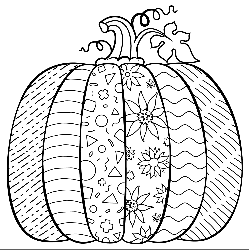 Desenho de Ação De Graças para colorir