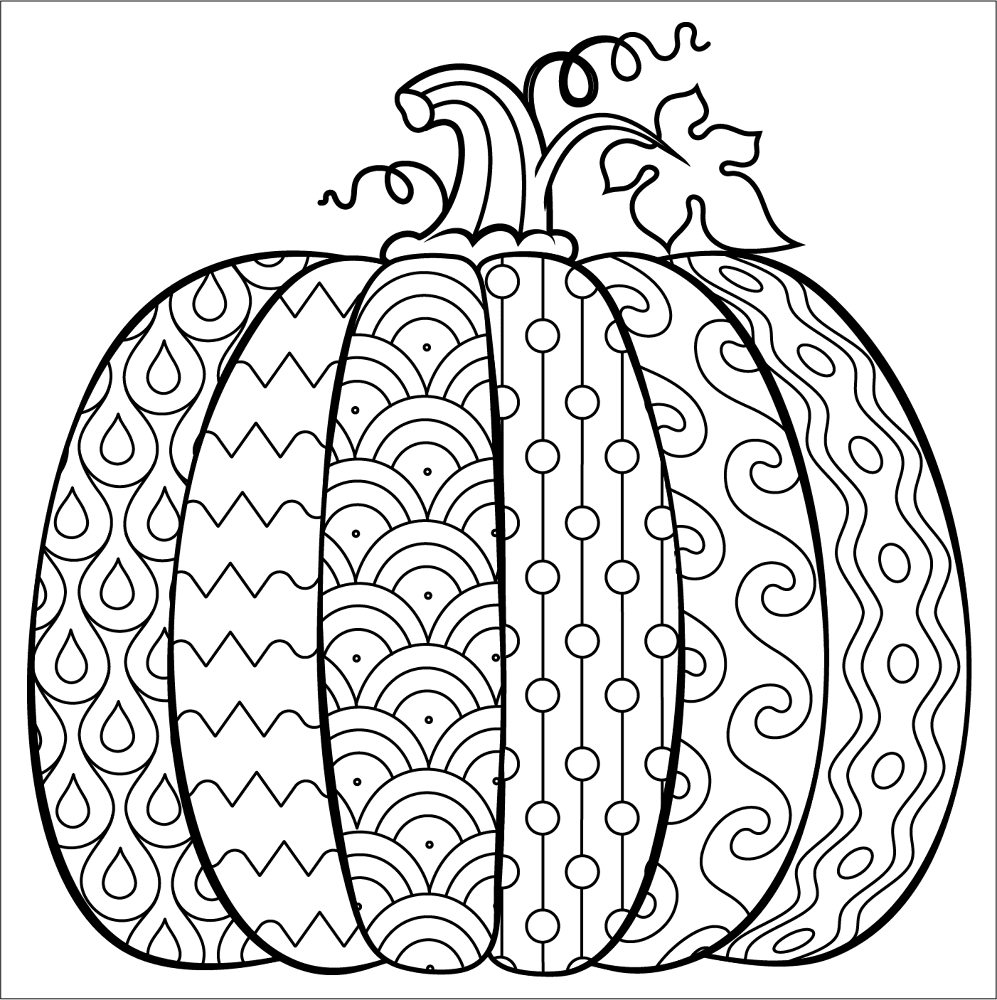 Desenho de Ação De Graças para colorir