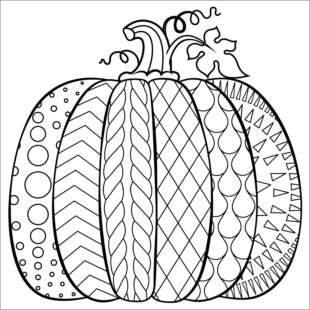 Desenho de Ação De Graças para colorir