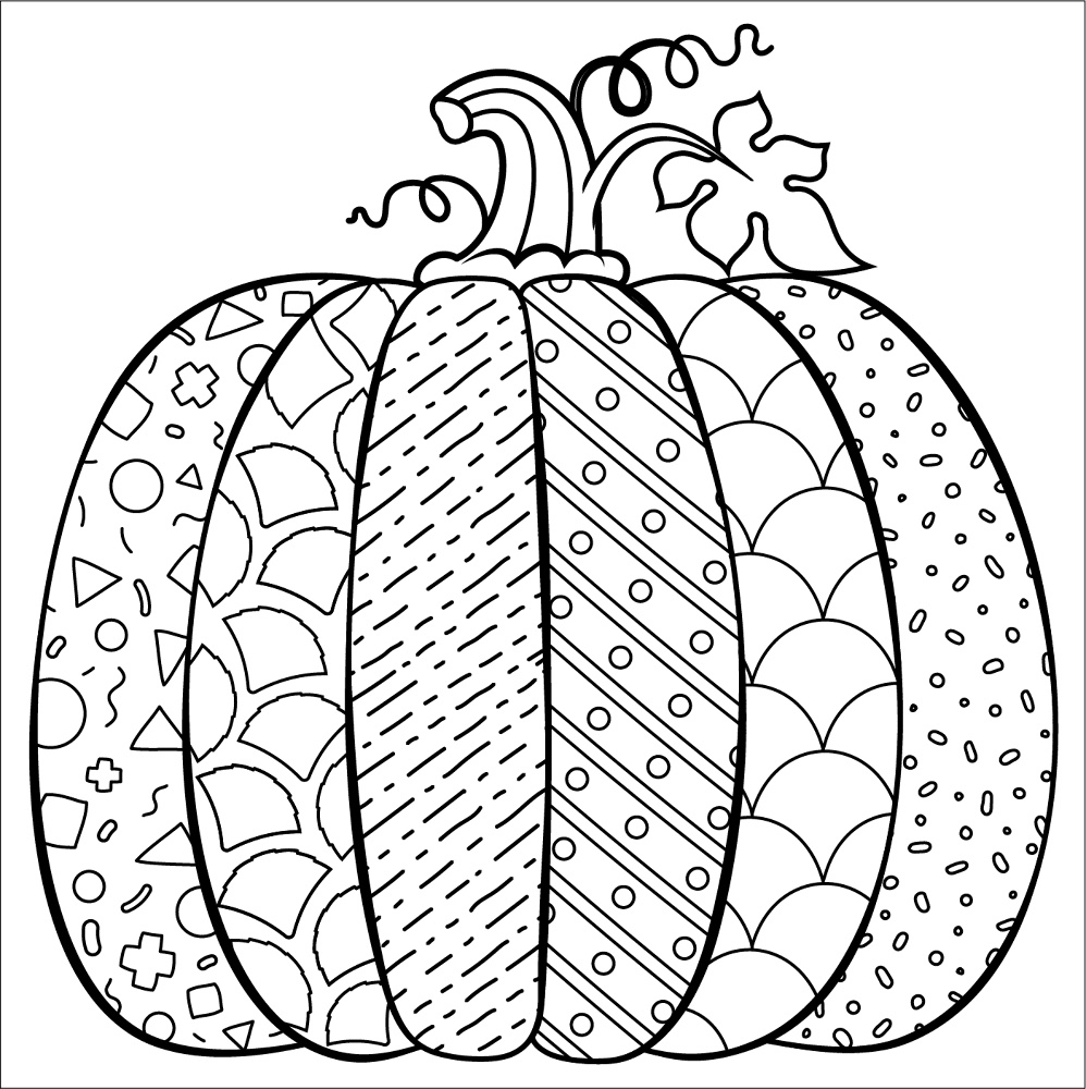 Desenho de Ação De Graças para colorir