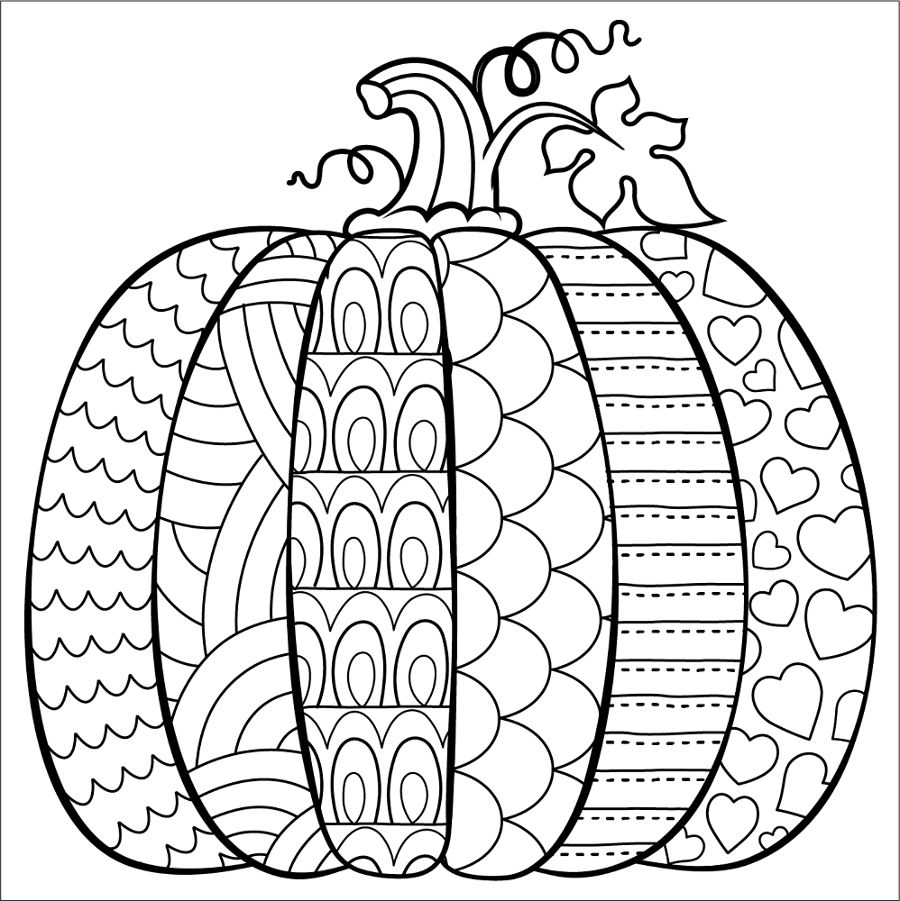 Desenho de Ação De Graças para colorir