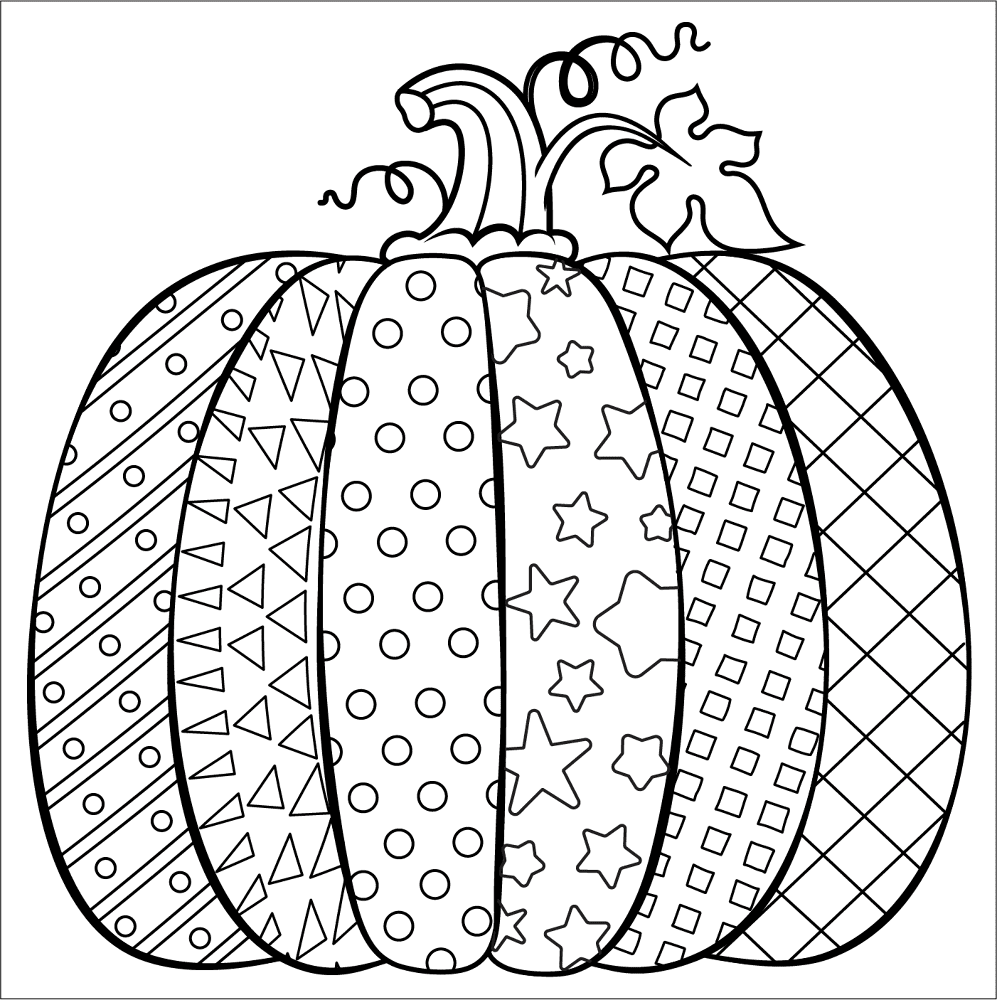 Desenho de Ação De Graças para colorir