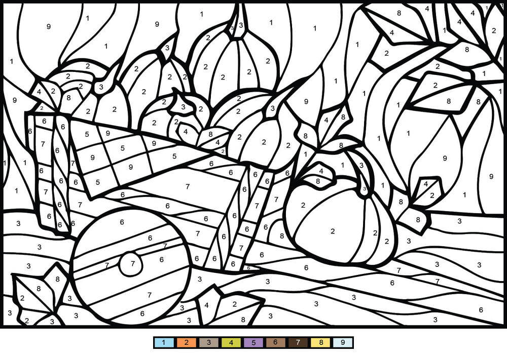 Desenho de Ação De Graças para colorir