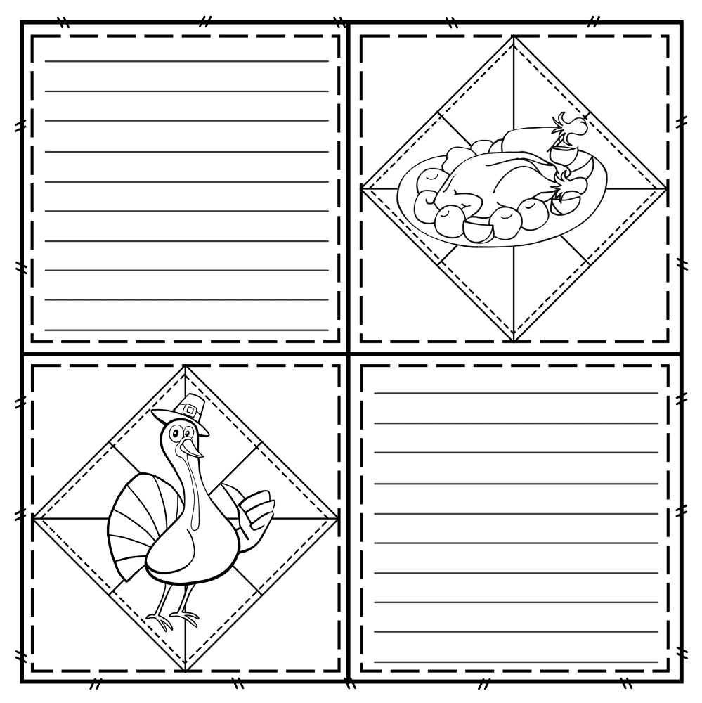 Desenho de Ação De Graças para colorir