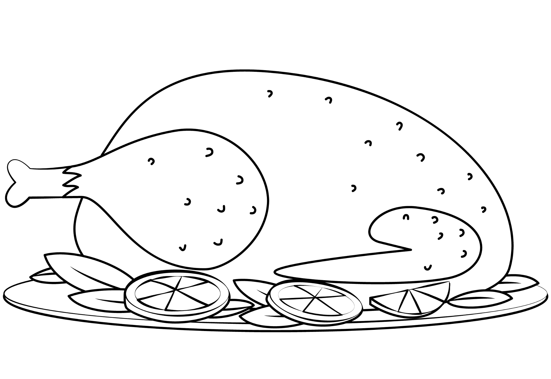 Desenho de Ação De Graças para colorir