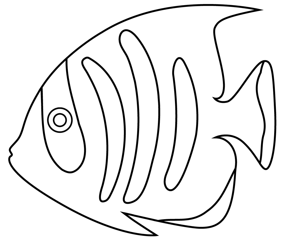 Desenho de Acará para colorir e imprimir: número 2