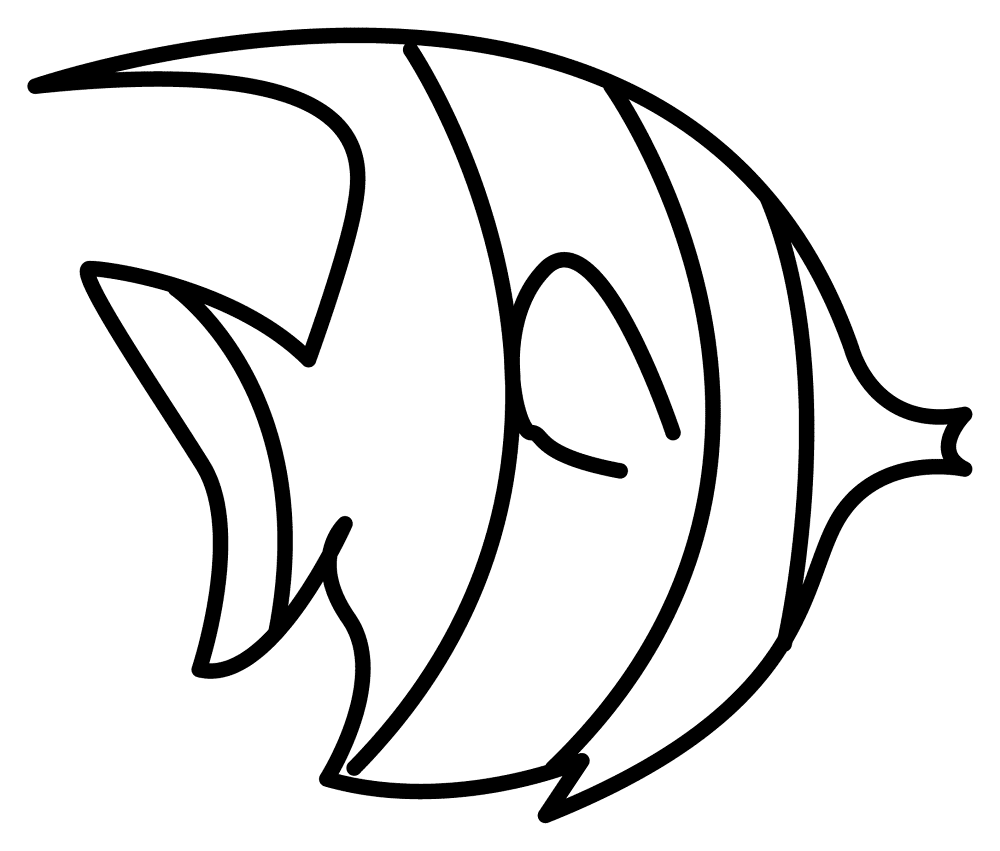 Desenho de Acará para colorir e imprimir: número 3