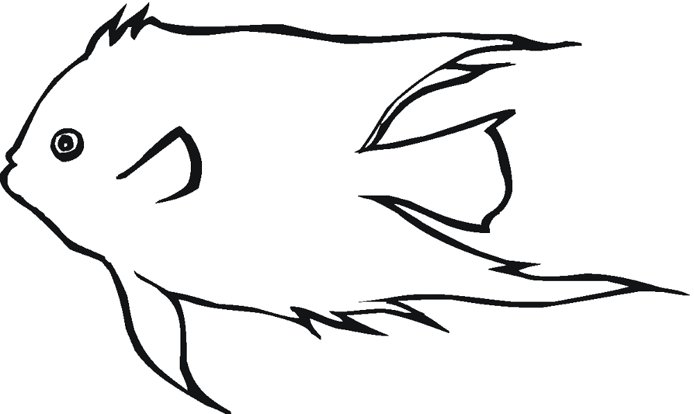 Desenho de Acará para colorir e imprimir: número 5