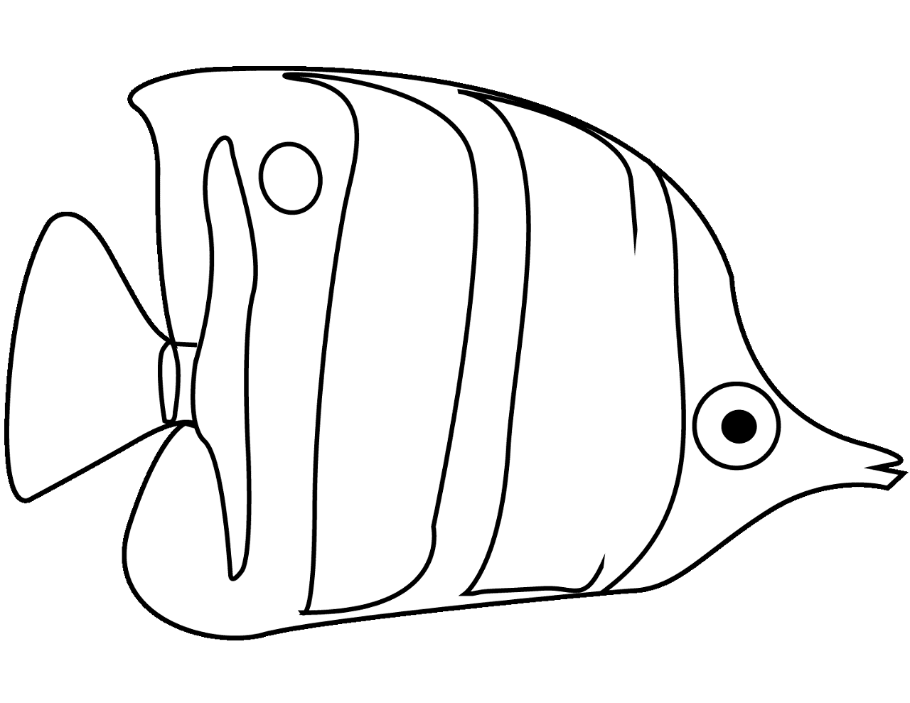 Desenho de Acará para colorir e imprimir: número 8