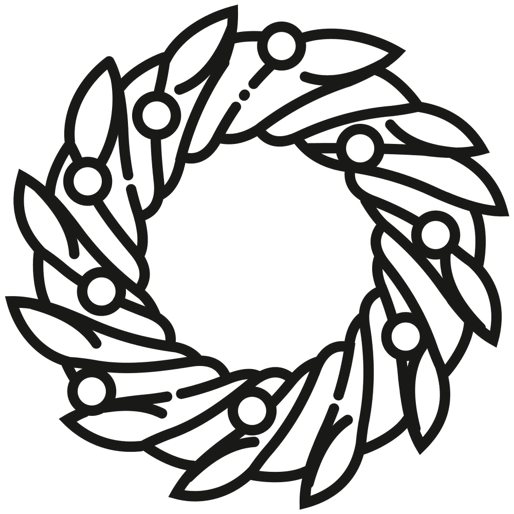 Desenho de Advento para colorir e imprimir: número 3