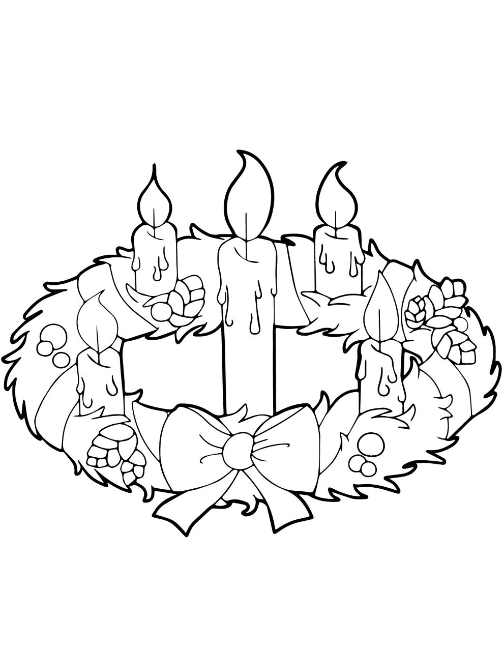 Desenho de Advento para colorir e imprimir: número 10