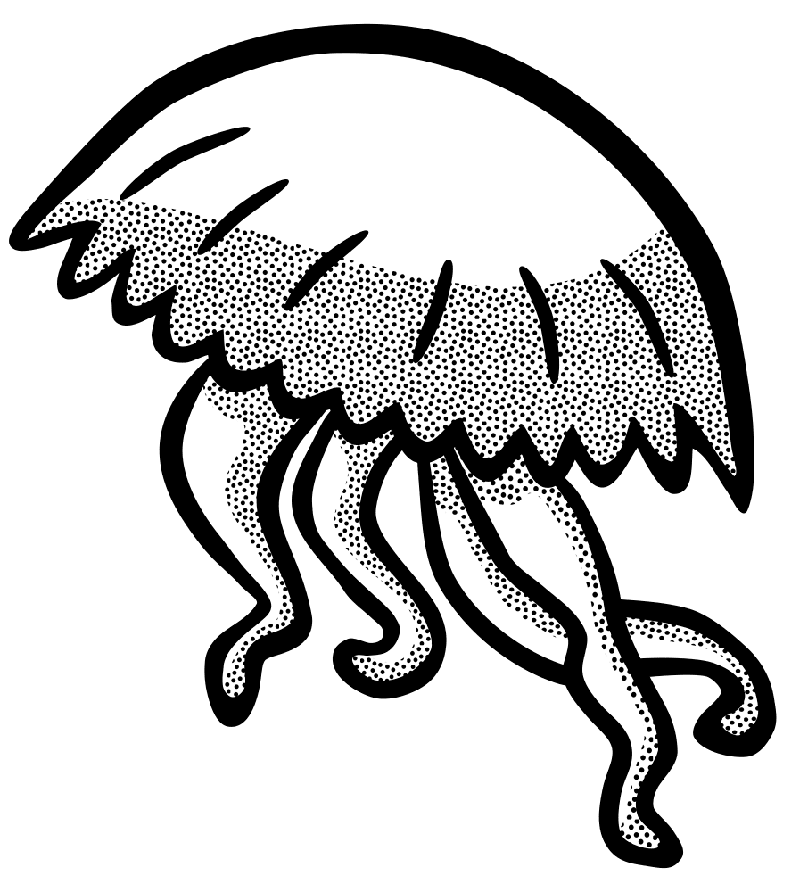 Desenho de Água Viva para colorir e imprimir: número 2