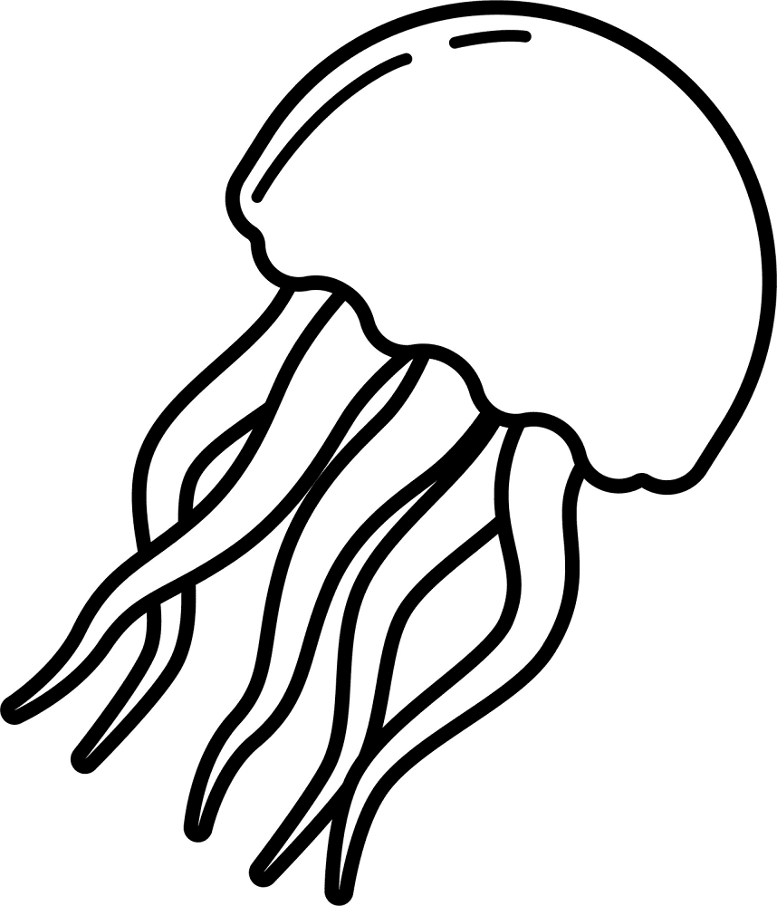 Desenho de Água Viva para colorir e imprimir: número 3