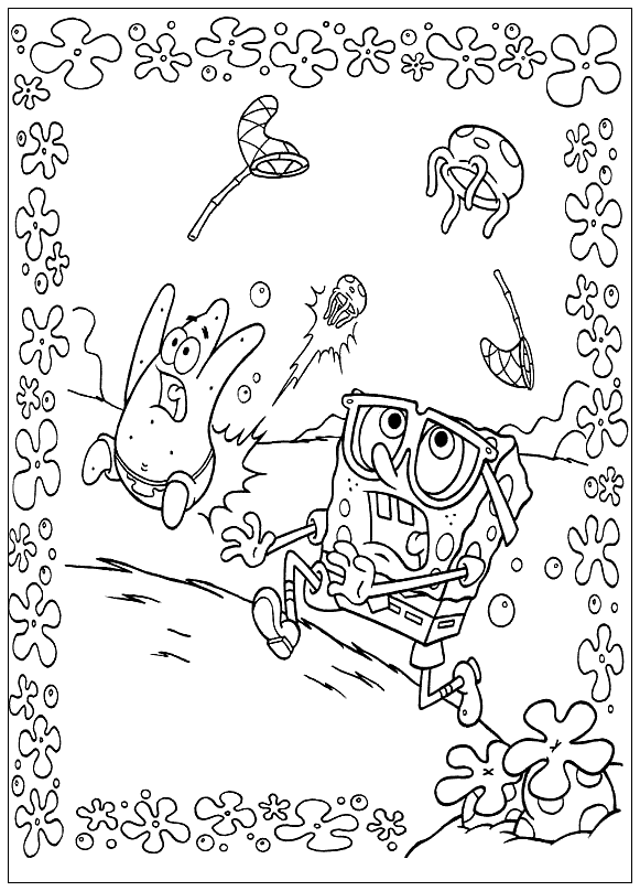 Desenho de Água Viva para colorir e imprimir: número 17