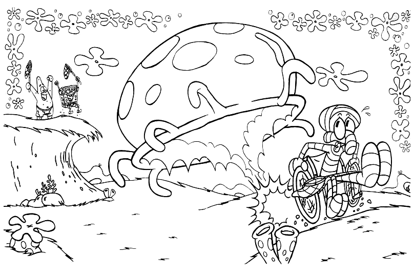 Desenho de Água Viva para colorir e imprimir: número 18