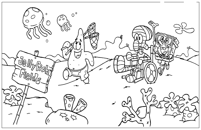Desenho de Água Viva para colorir e imprimir: número 19