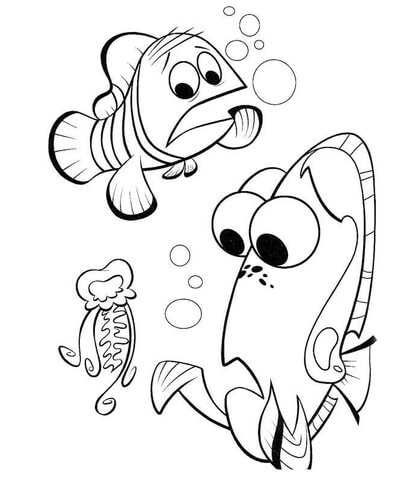 Desenho de Água Viva para colorir e imprimir: número 27