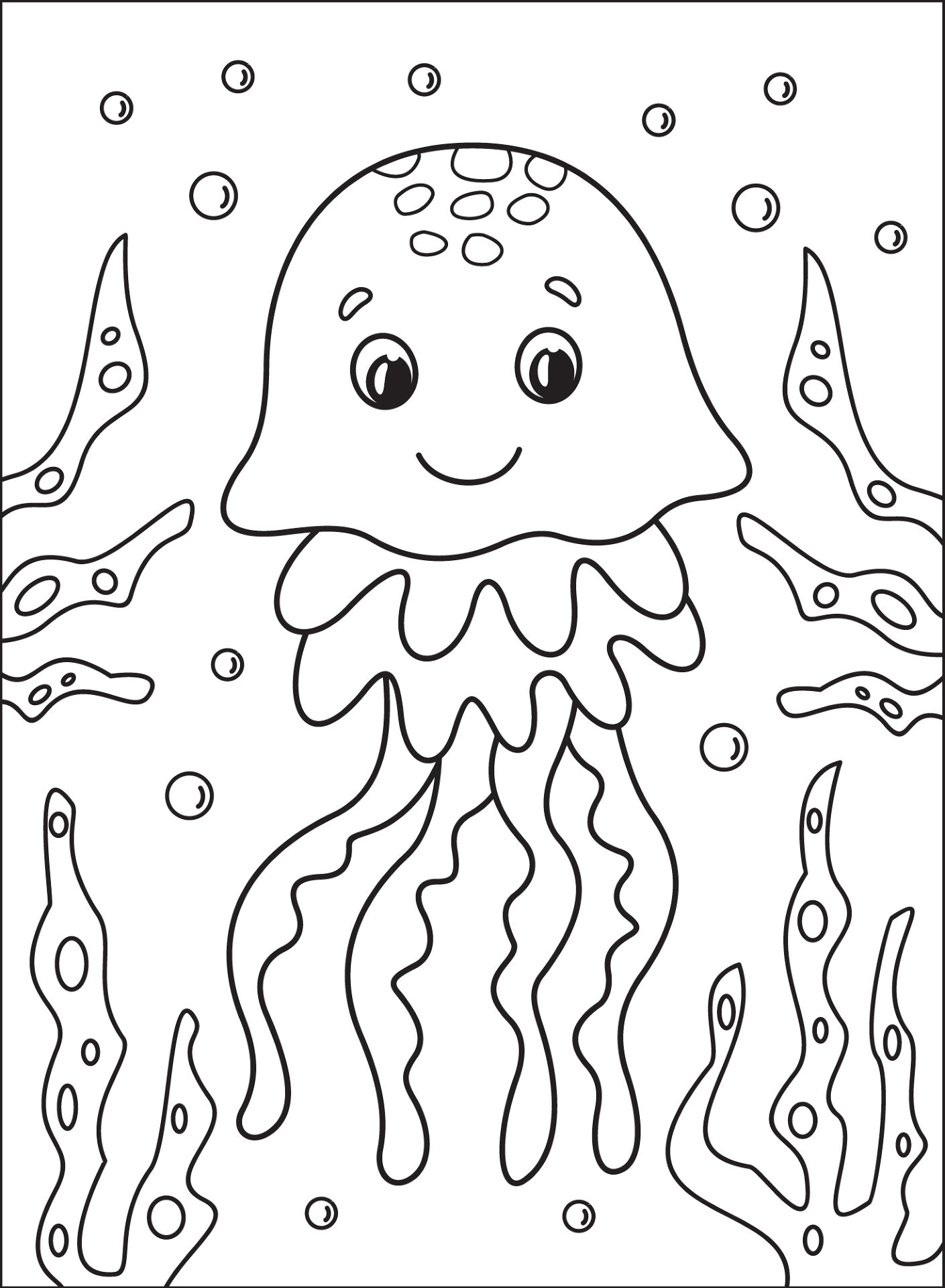 Desenho de Água Viva para colorir e imprimir: número 32