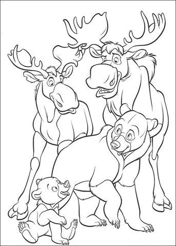 Desenho de Alce para colorir e imprimir: número 19