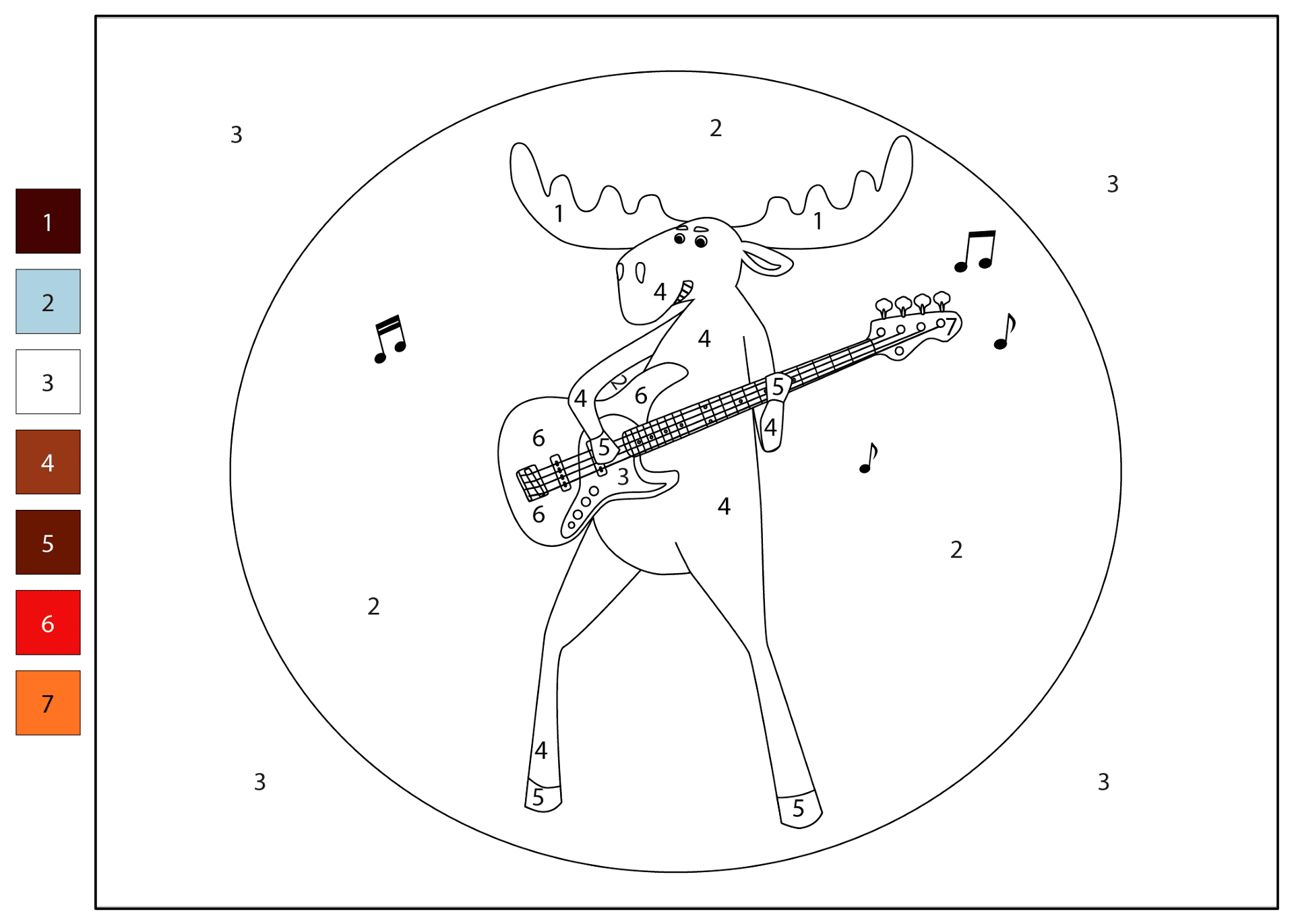 Desenho de Alce para colorir