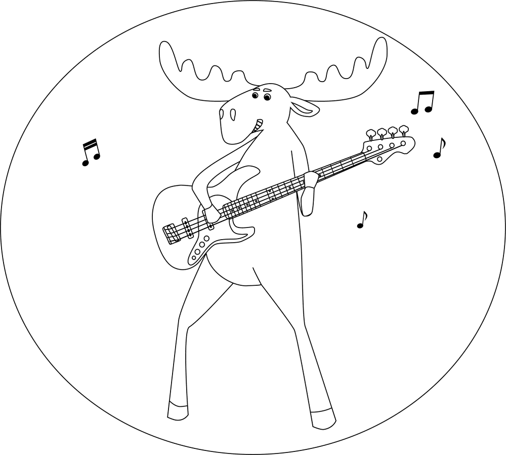 Desenho de Alce para colorir
