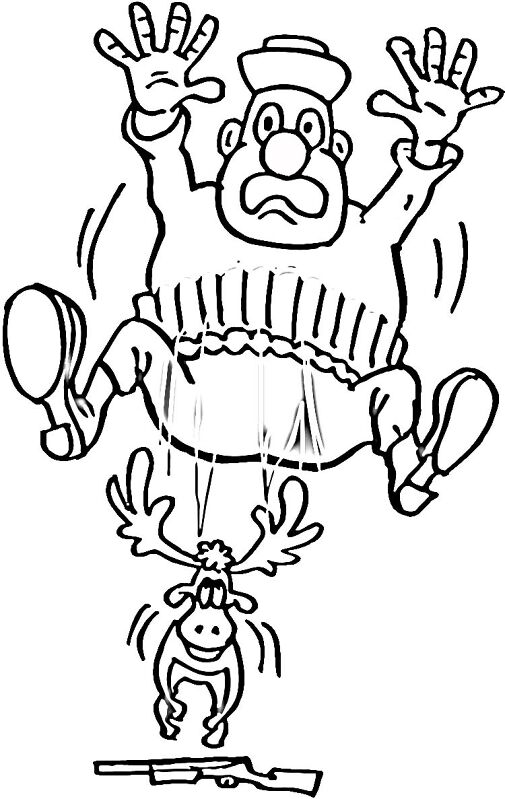 Desenho de Alce para colorir