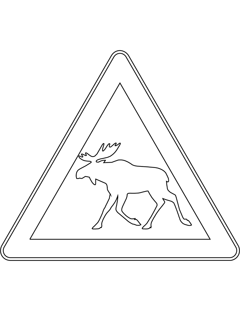 Desenho de Alce para colorir