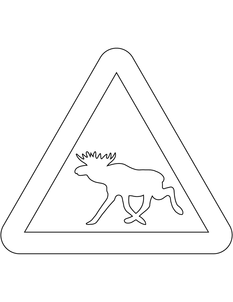 Desenho de Alce para colorir