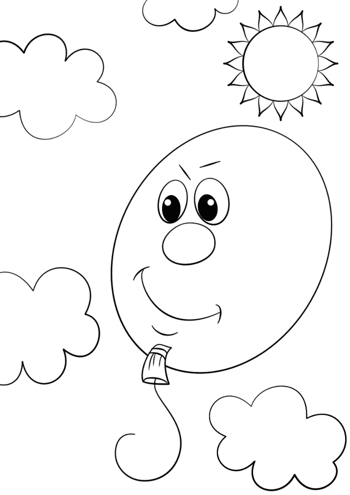 Desenho de Alegria para colorir e imprimir: número 23