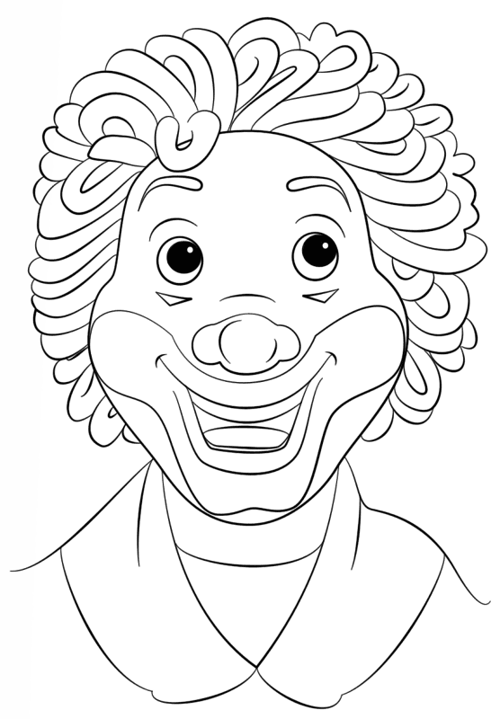 Desenho de Alegria para colorir e imprimir: número 34