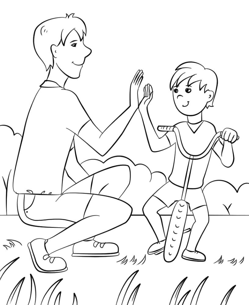 Desenho de Alegria para colorir e imprimir: número 41