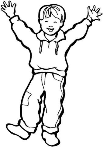 Desenho de Alegria para colorir