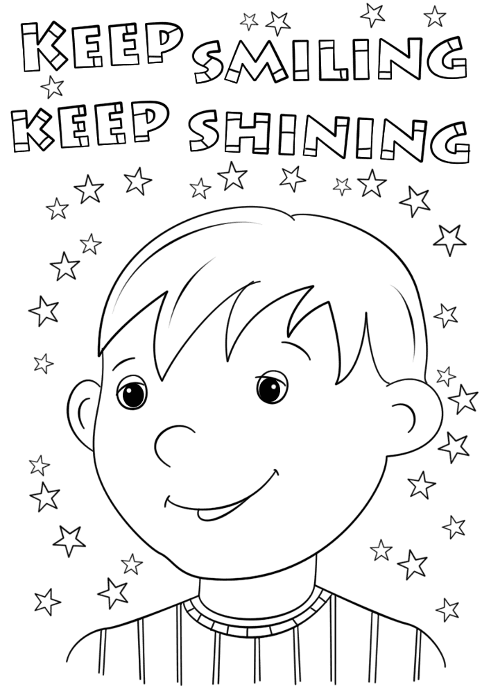Desenho de Alegria para colorir