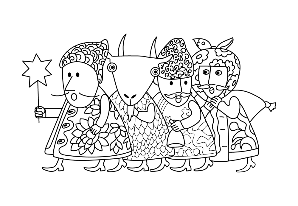 Desenho de Alegria para colorir