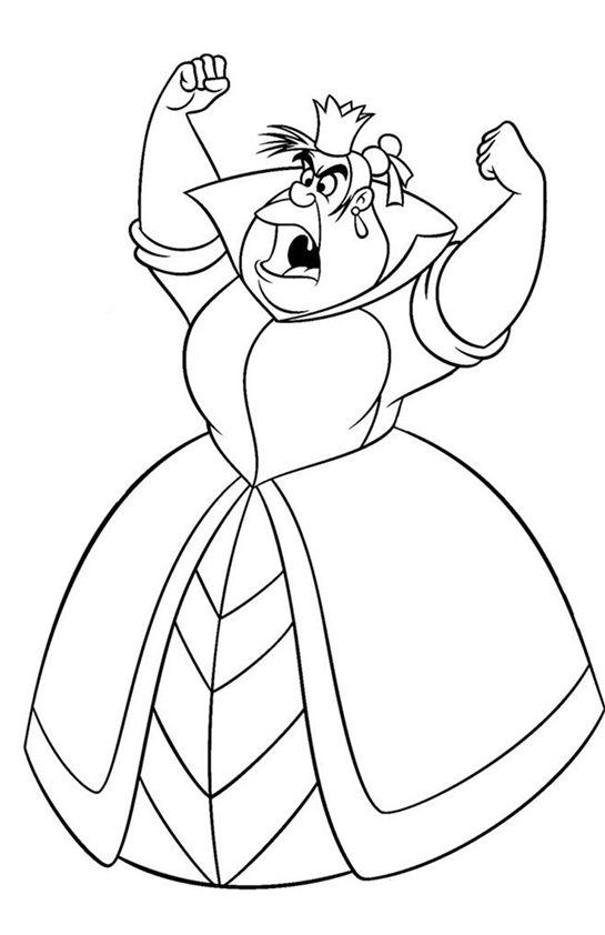 Desenho de Alice no Pais das Maravilhas para colorir e imprimir: número 2