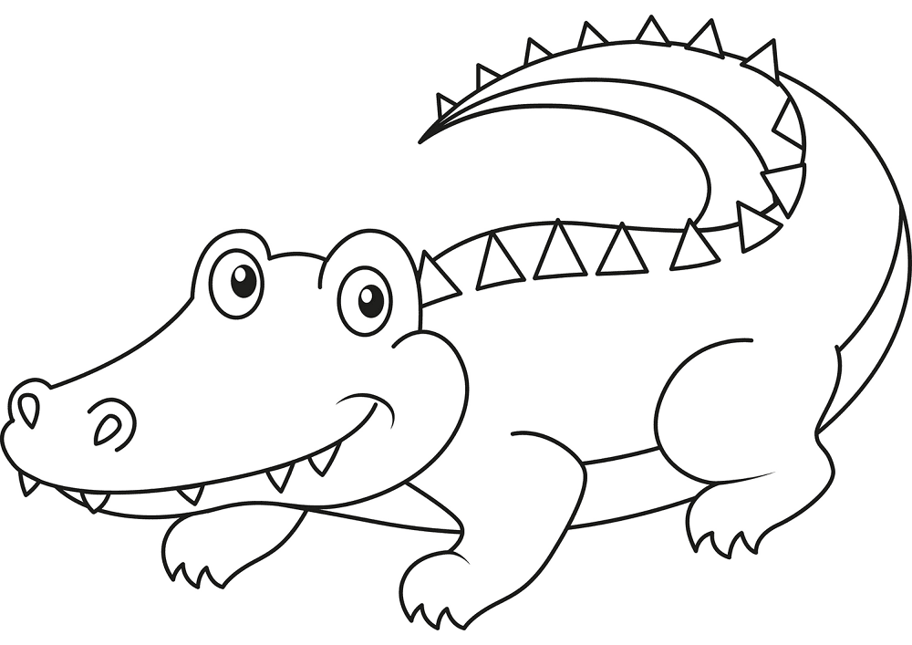Desenho de Aligátor para colorir