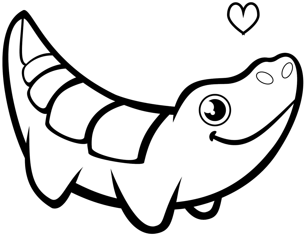 Desenho de Aligátor para colorir