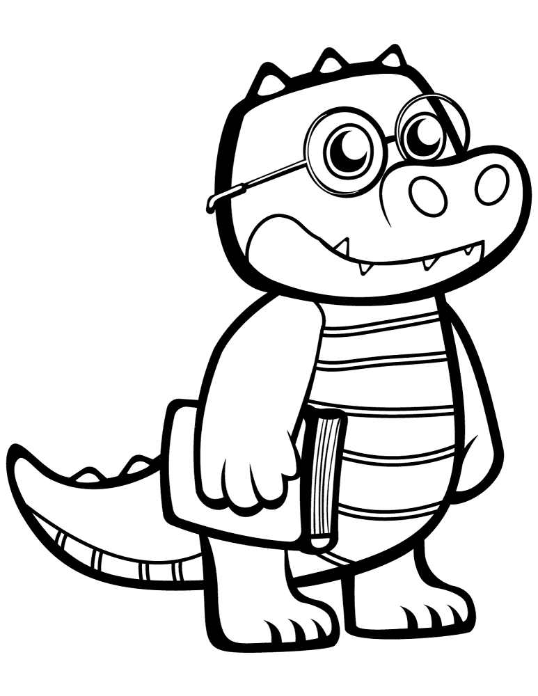 Desenho de Aligátor para colorir