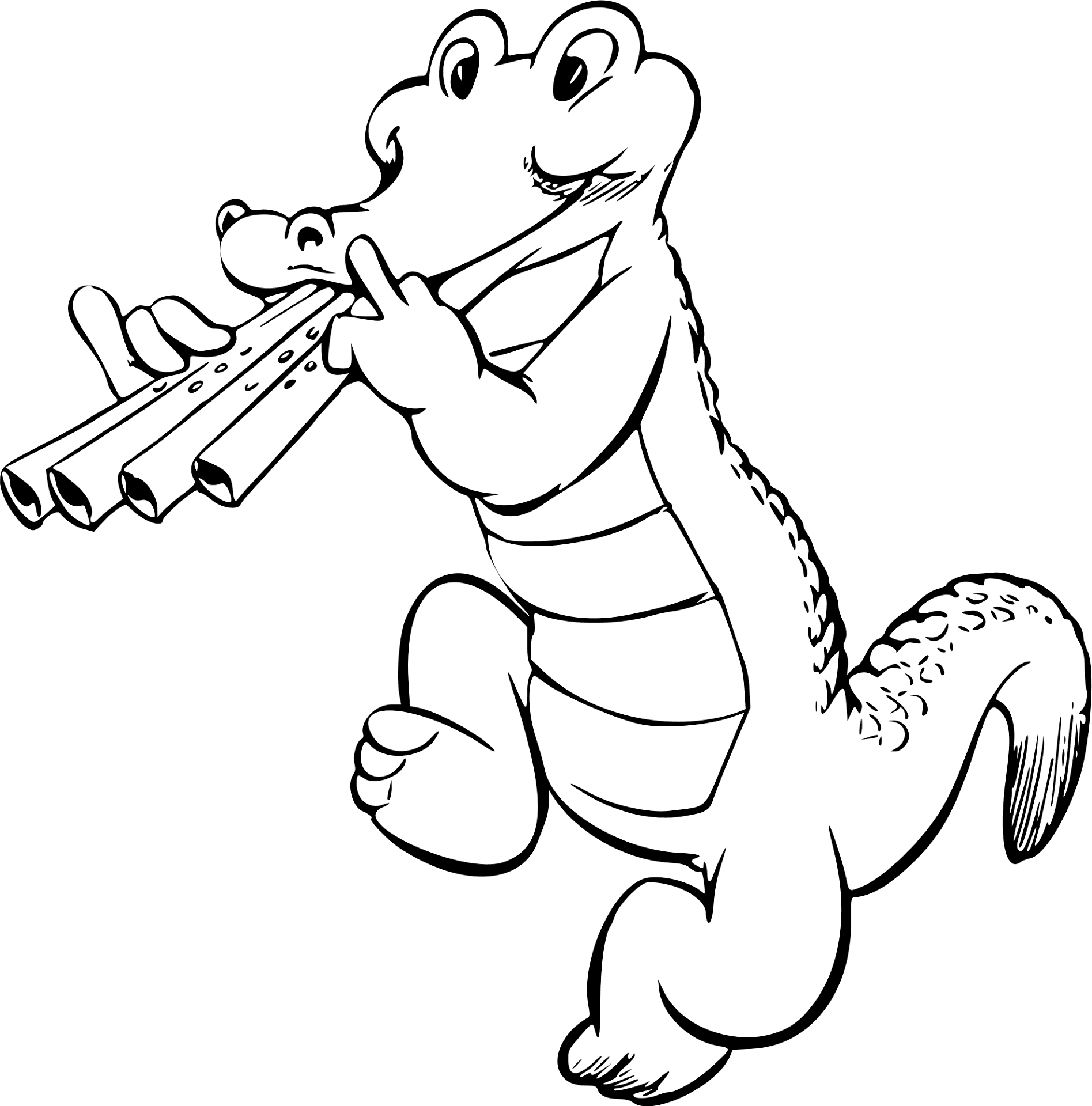 Desenho de Aligátor para colorir