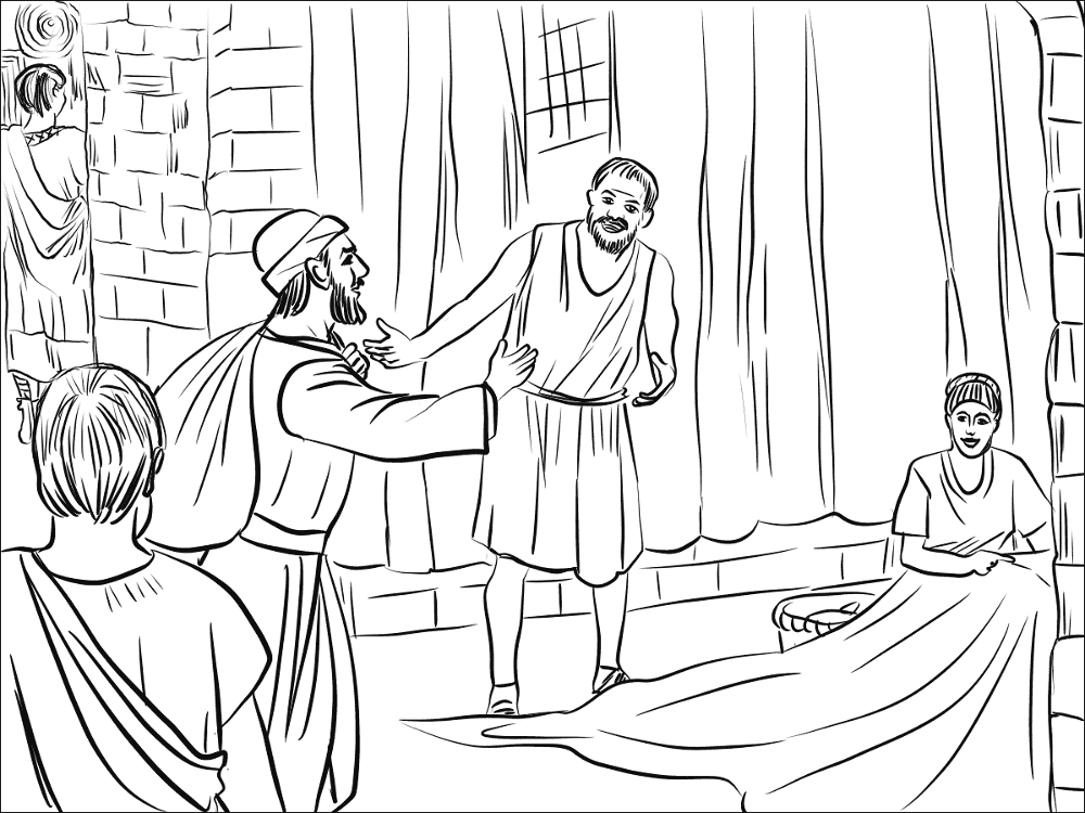 Desenho de Amizade para colorir e imprimir: número 2