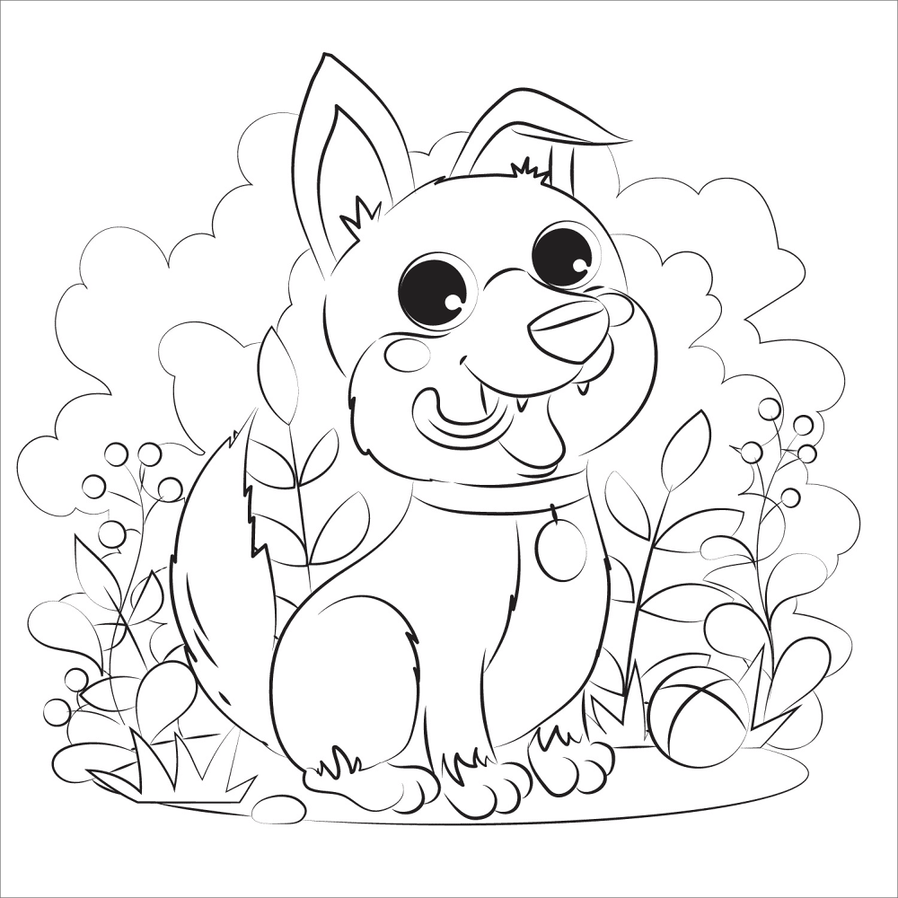 Desenho de Amizade para colorir e imprimir: número 3